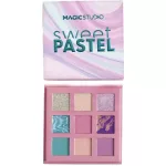 Magic Studio szemhéjfesték paletta 9 pasztell színnel, Sweet Pastel