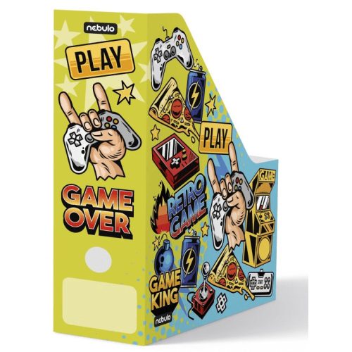 Gamer irattartó papucs A/4, papír, Nebulo