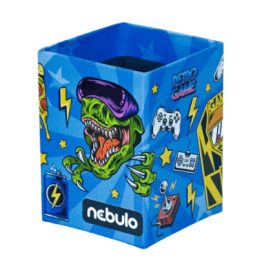 Gamer asztali ceruzatartó, karton 8x8x10cm, Nebulo