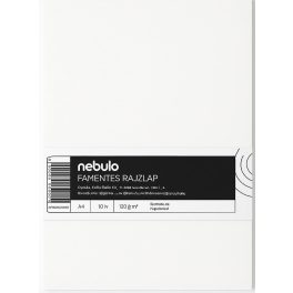 Rajzlap A/4, famentes, 120g, 10 lap/cs, Nebulo