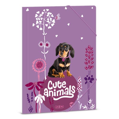 Cuki állatok gumis mappa A/4, puppy, kutyás