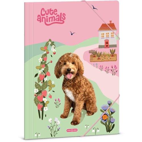 Doggie, kutyás gumis mappa A/4,, Cute Animals