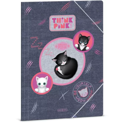 Think Pink, cicás gumis mappa A/4, Ars Una