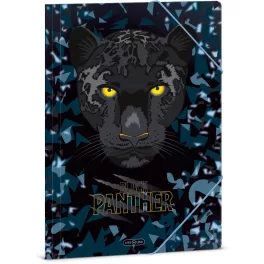 Black Panther gumis mappa A/4, Ars Una, fekete párduc