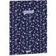 Ars Una gumis mappa A/4, Navy Bloom, sötétkék, virágos