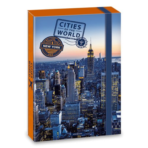 Világ városai Cities of the World füzetbox A/4, New York