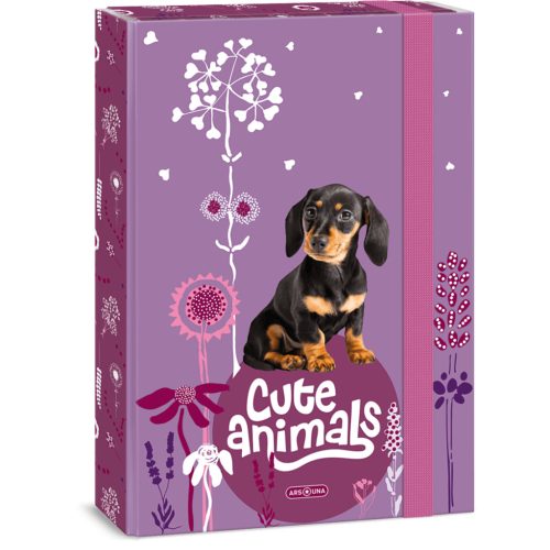 Cuki állatok füzetbox A/4, puppy, kutyás