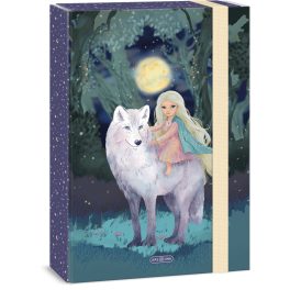 Northern Lights füzetbox A/4, Ars Una, farkas kislánnyal