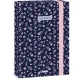 Ars Una füzetbox A/4, Navy Bloom, sötétkék, virágos