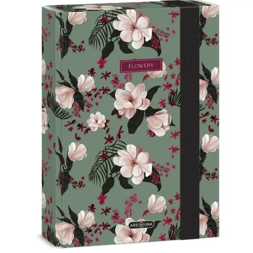 Ars Una füzetbox A/5, Flowery Green