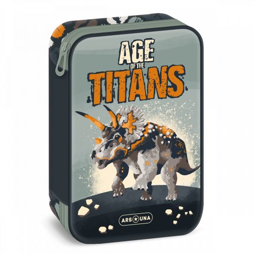 Age of the Titans, dinoszaurusz tolltartó, belső emeletes, üres