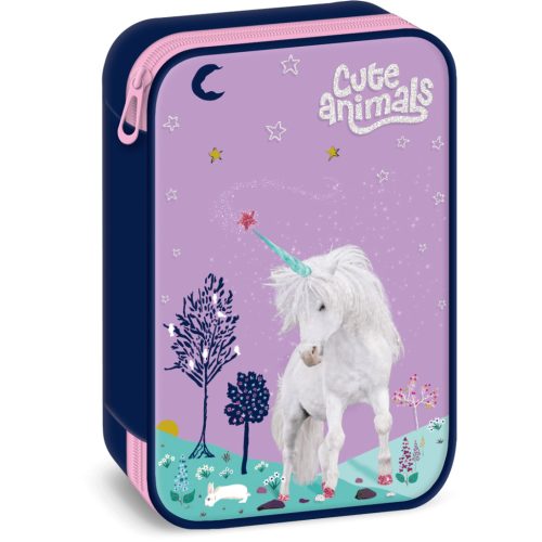 Unikornis tolltartó, belső emeletes, üres, Cute Animals, Unicorn