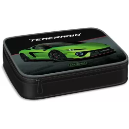   Lamborghini tolltartó, belső emeletes, üres, Ars Una, zöld színű