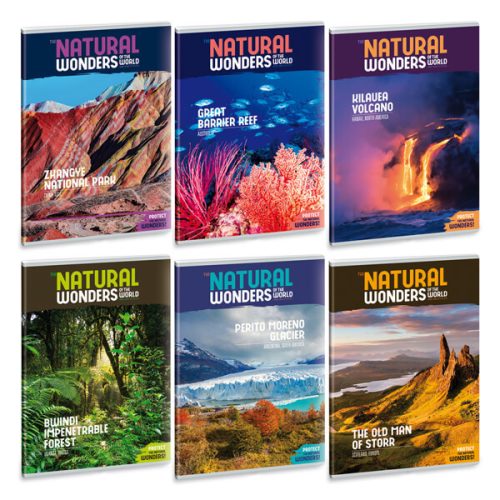 A természet csodái Natural Wonders tűzött füzet A/4, 40 lap vonalas, 1db