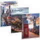 Cityscape tűzött füzet A/4, 40 lap kockás, többféle, Ars Una