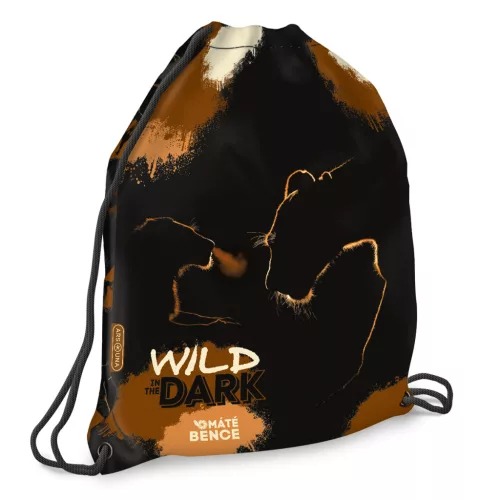 Wild in the Dark tornazsák, sportzsák 42x32cm, Ars Una, oroszlánok