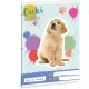 Cuki állatok tűzött füzet A/5, 32 lap vonalas 3.osztály (12-32), kutya, golden retriever