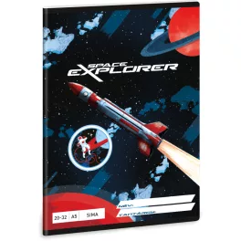 Space Explorer tűzött füzet A/5, 32 lap sima, Ars Una