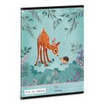 My Secret Garden tűzött füzet A/5, 32 lap vonalas (21-32), őzikés