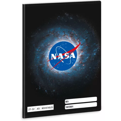 NASA tűzött füzet A/5, 32 lap kockás, Ars Una