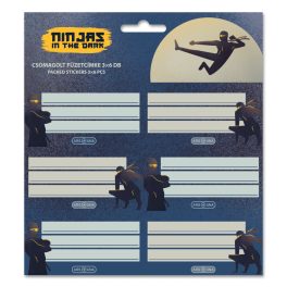 Ninjas füzetcímke 18 db, Ninjas in the Dark