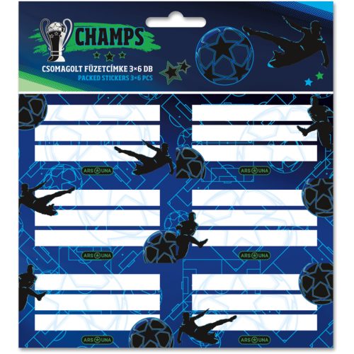 Focis füzetcímke 18 db, Champs