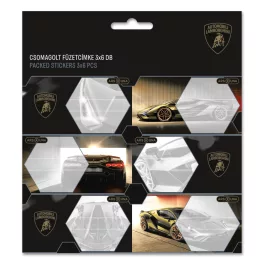 Lamborghini füzetcímke 18 db, Ars Una, arany színű