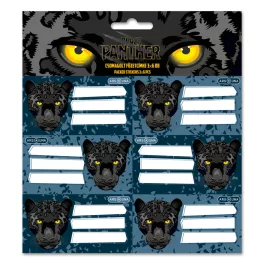 Black Panther füzetcímke 18 db, Ars Una, fekete párduc
