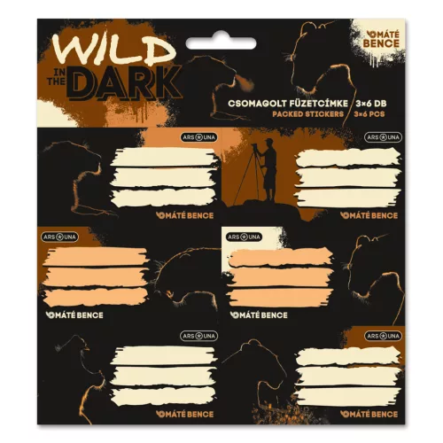 Wild in the Dark füzetcímke 18 db, Ars Una, oroszlánok