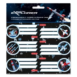 Space Explorer füzetcímke 18 db, Ars Una