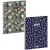 Ars Una spirál füzet A/4, sima, 60 lapos, többféle, Navy-Flower