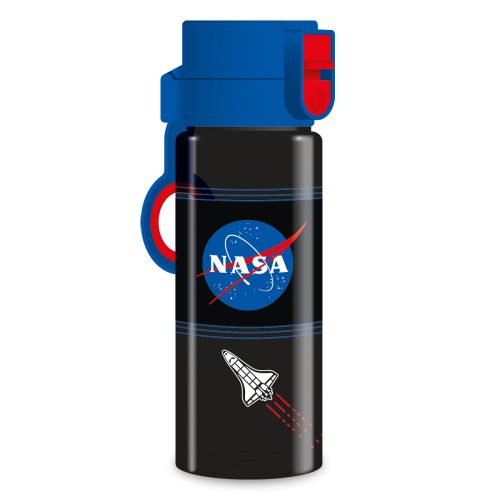 NASA kulacs, 475 ml, fekete, űrsiklóval, BPA free