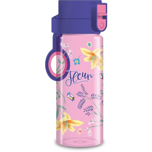Fleur kulacs, 475 ml, rózsaszín, virágos