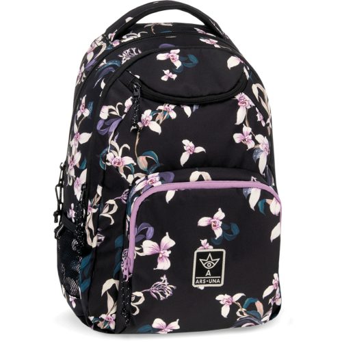 Ars Una hátizsák, iskolatáska, 45x34x26cm, 26l, AU-6, Botanic Orchid