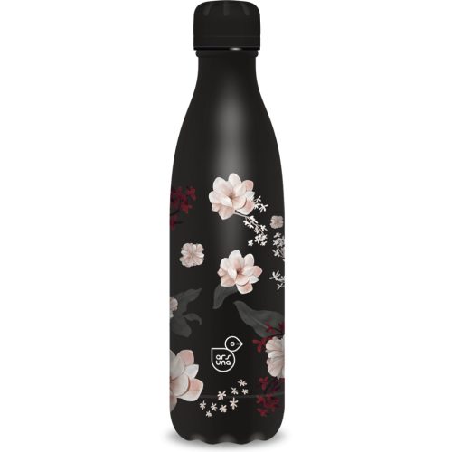 Ars Una fémkulacs, duplafalú, 500 ml, Flowery Black
