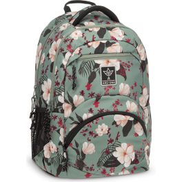   Ars Una ergonómikus hátizsák, iskolatáska, 45x33x23cm, 27l, Flowery Green