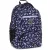 Ars Una ergonómikus hátizsák, iskolatáska, 45x33x23cm, 27l, Navy Bloom, sötétkék, virágos