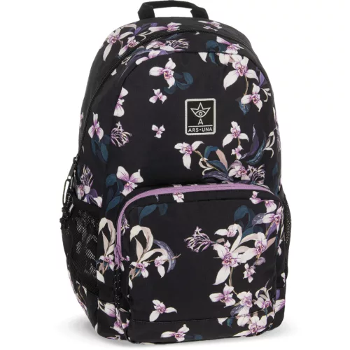 Ars Una hátizsák, iskolatáska, 48x32x25cm, 26l, AU-14, Botanic Orchid