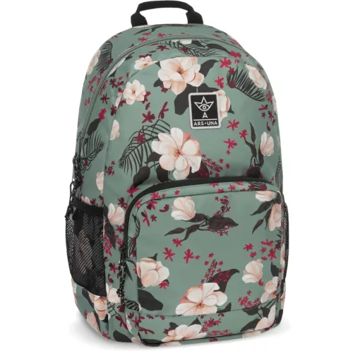Ars Una hátizsák, iskolatáska, 48x32x25cm, 26l, AU-14, Flowery Green