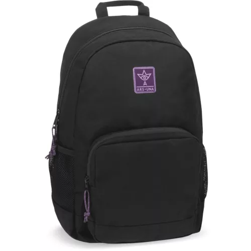 Ars Una hátizsák, iskolatáska, 48x32x25cm, 26l, AU-14, Girls Black-Violet Cordura