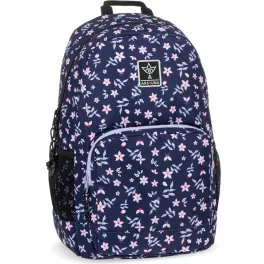   Ars Una hátizsák, iskolatáska, 48x32x25cm, 26l, AU-14, Navy Bloom, sötétkék, virágos