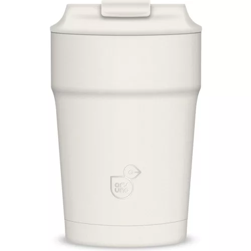 Thermo bögre, duplafalú, 350ml, Ars Una, Coconut milk, fehér