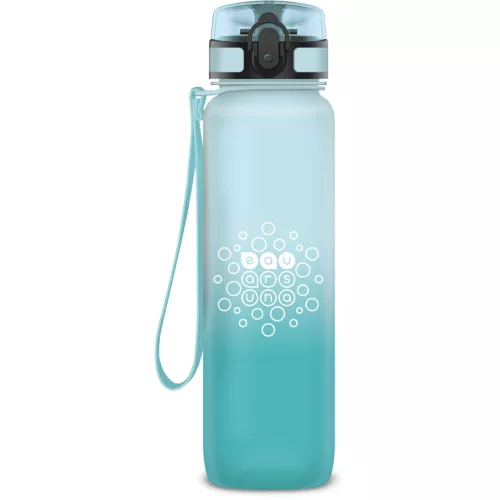 Ars Una kulacs, motivációs kulacs, 1000 ml, matt, Ice, kék-világoskék