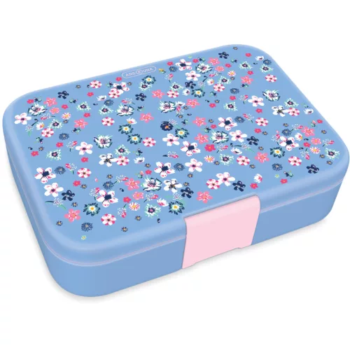 Ars Una uzsonnás doboz, prémium, osztott, Pearl Blossom Blue