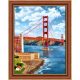 Gyémántfestés szett, Golden Gate híd, 30x40cm