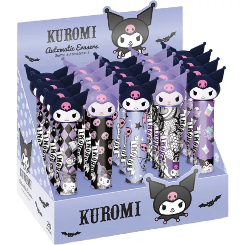 Kuromi radírstift, tolóbetétes radír, többféle változat