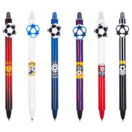   Radírozható golyóstoll, nyomógombos, Football, focicsapatok, Colorino School