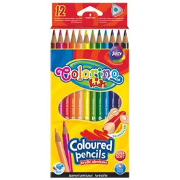   Színes ceruzakészlet 12 db-os, Colorino trio, háromszög test