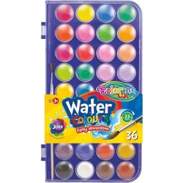 Vízfesték, 36 gombos, 23mm, Colorino