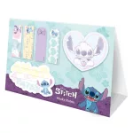 Stitch jegyzettömb-, jelölőcímke készlet, 6 db-os, asztali tartóval, Amor de 4Patas